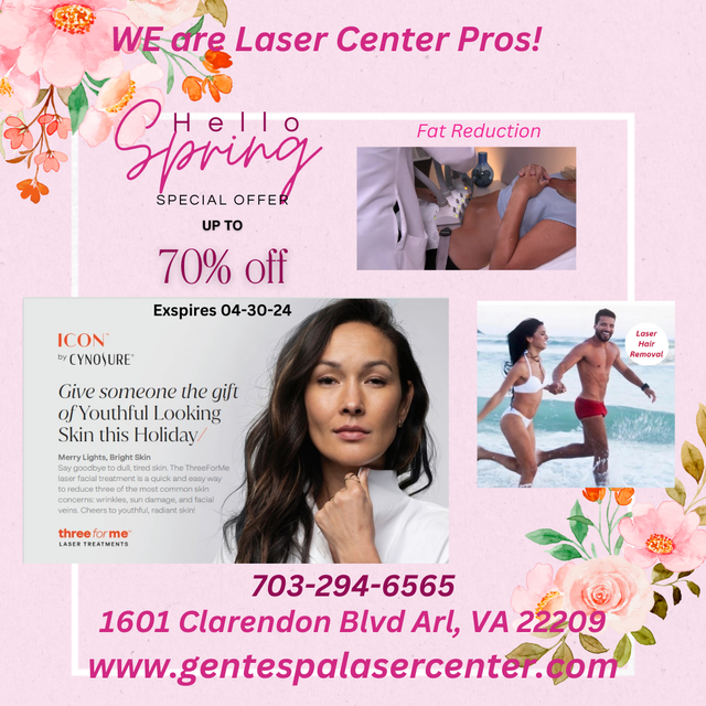 Yuri Salon and Gente Spa Laser Center Price List Arlington VA